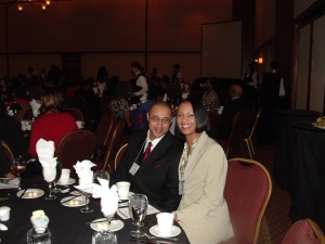 Deseria and husband at Black Alumni Reunion 07.